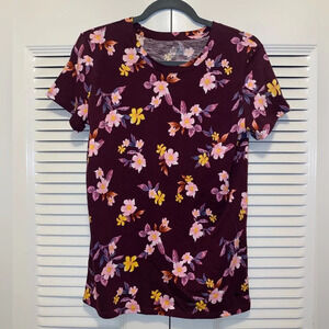 Pink by Victoria’s Secret floral crew neck tee